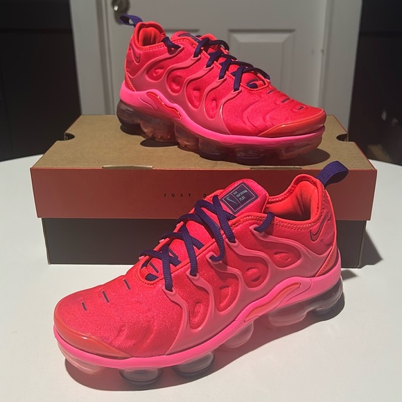 Nike Shoes - Nike Air VaporMax Plus “Bright Crimson Pink Blast” Women’s Size 7.5